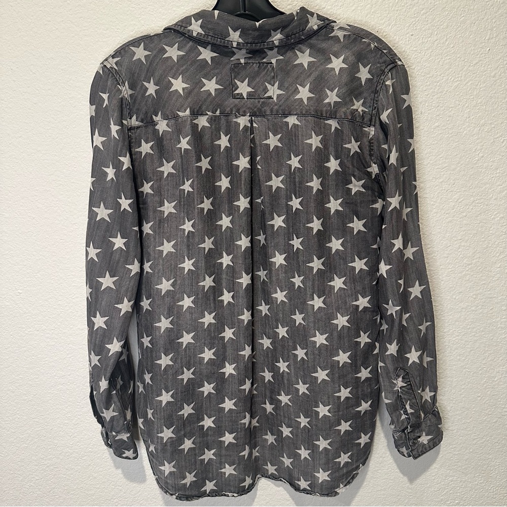 Rails Button Up Shirt with Stars in Grey - Picture 3 of 10